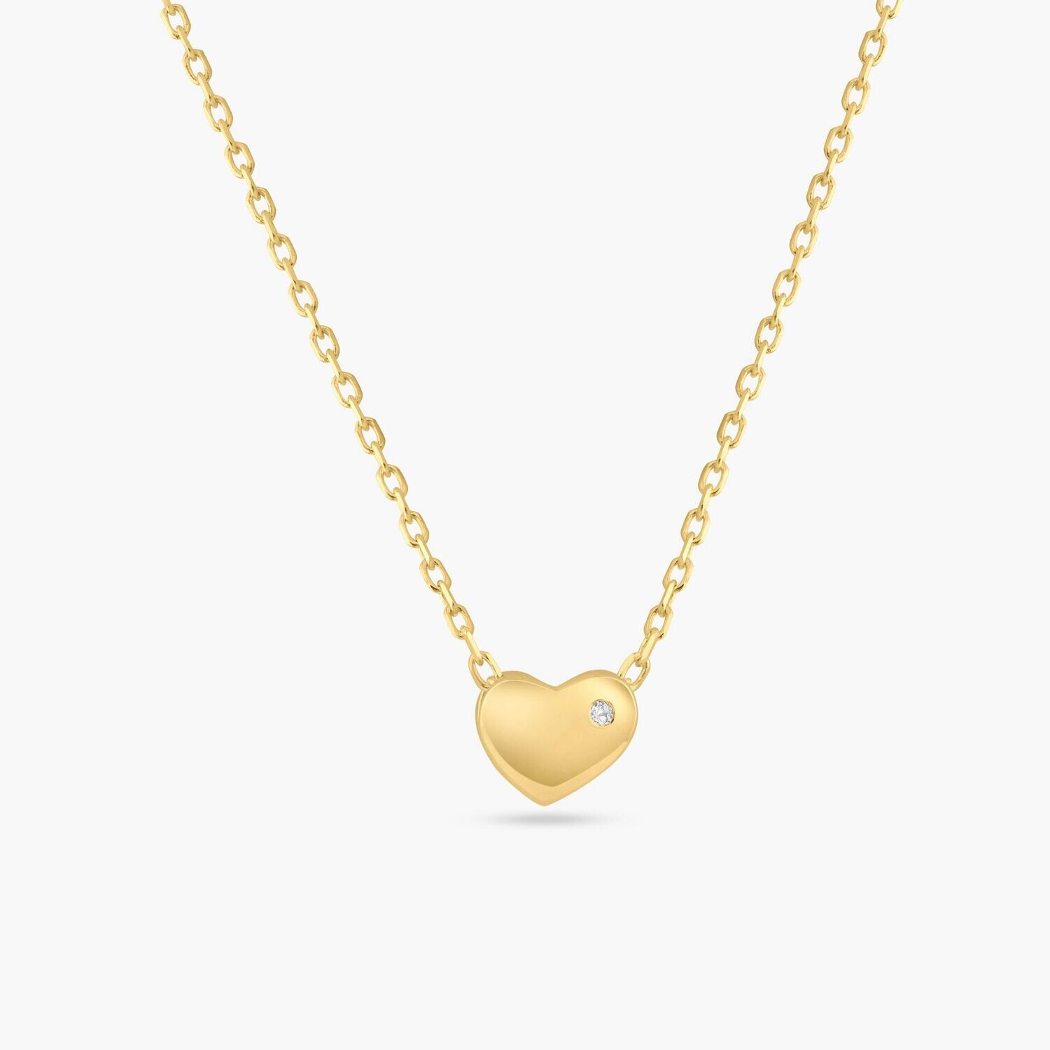 Yellow Heart Necklace SIL6356005