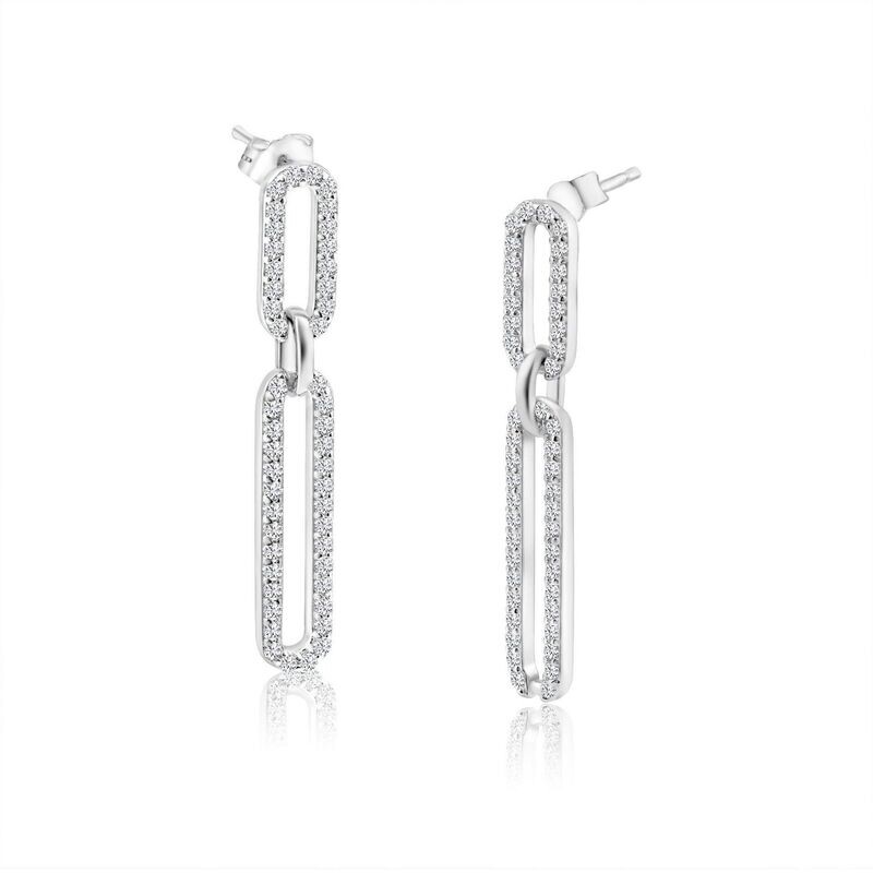 Sterling Paperclip Earrings SIL6453773