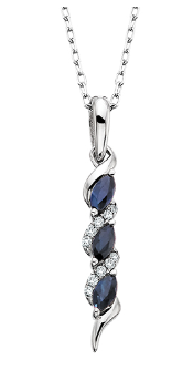 Sapphire & Diamond Pendant BER230851