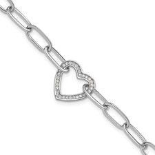 Sterling Heart Bracelet Q006102162