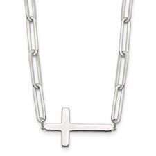Sterling Cross Necklace Q00625775