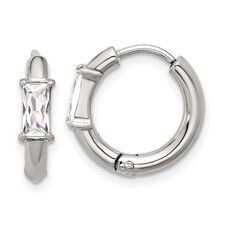 Stainless Steel Hoop Earrings Q00804490