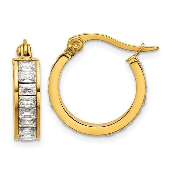 Stainless Steel Hoop Earrings Q00804491