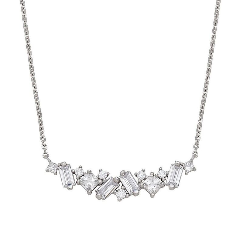 Sterling Cluster Necklace SR06453879