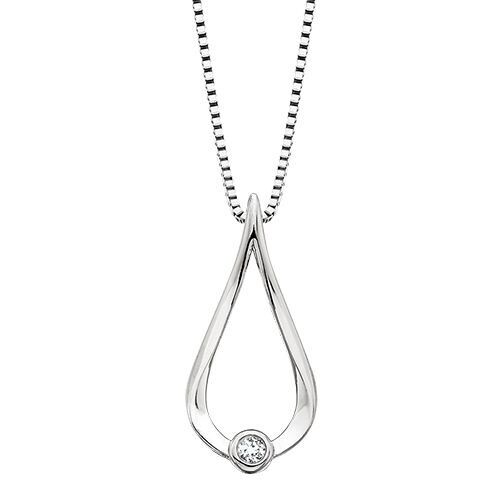 Sterling Diamond Pendant BER1601047
