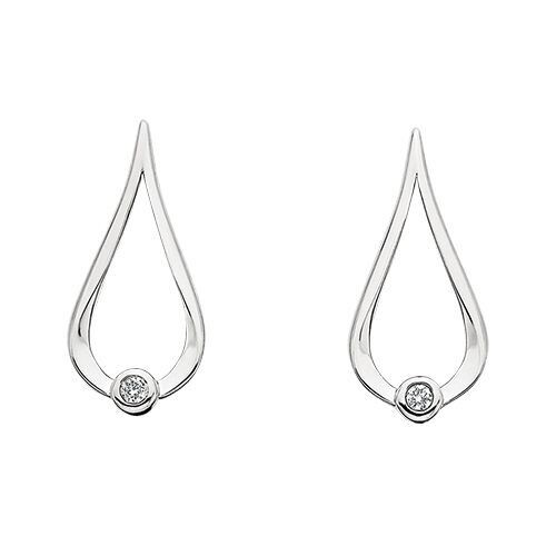 Sterling Diamond Earrings BER150743