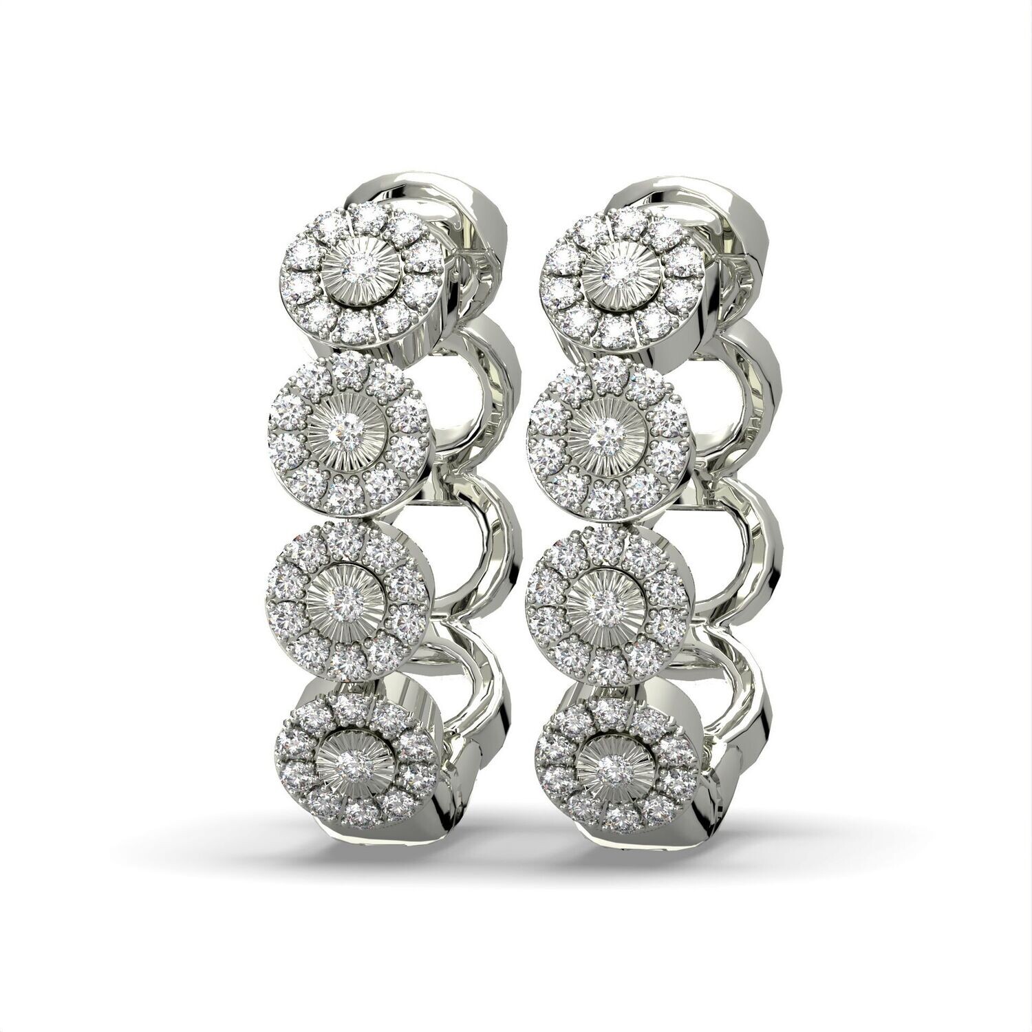 Diamond Hoop Earrings GSW150738