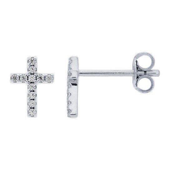 Sterling Cross Earrings JJ06453887