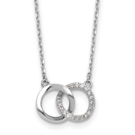 Sterling Interlocking Necklace Q006356229