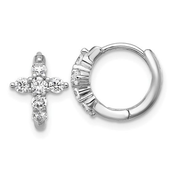 Sterling Cross Earrings Q006453893