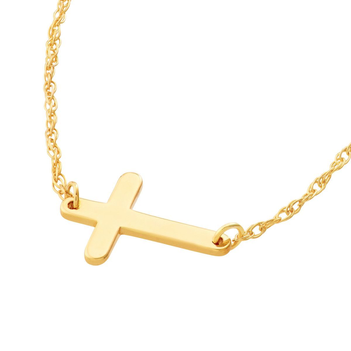 Gold Cross Necklace MID435701