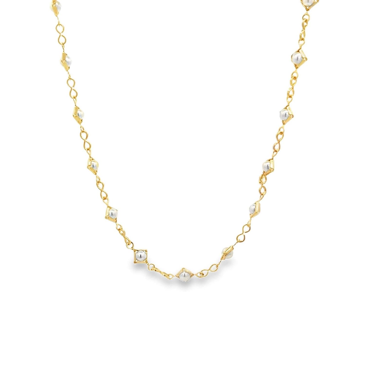 Yellow Pearl Necklace MIA325139