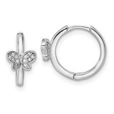 Sterling Butterfly Earrings Q006453939