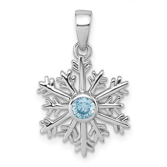 Sterling Snowflake Pendant Q006453943