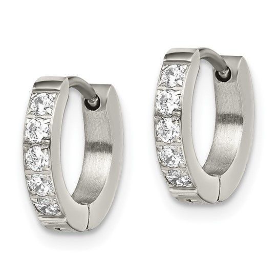 Stainless Hoop Earrings Q00804605