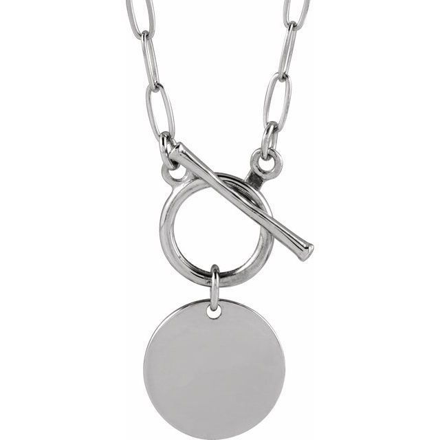 Sterling Disc Pendant X006356446