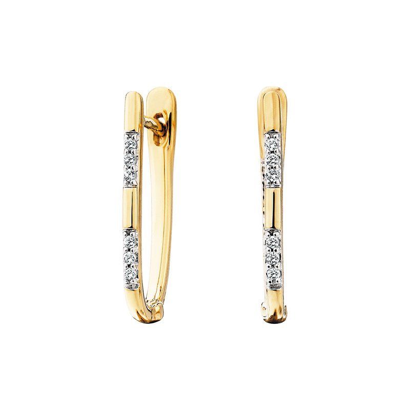 Diamond Hoop Earrings BER150780