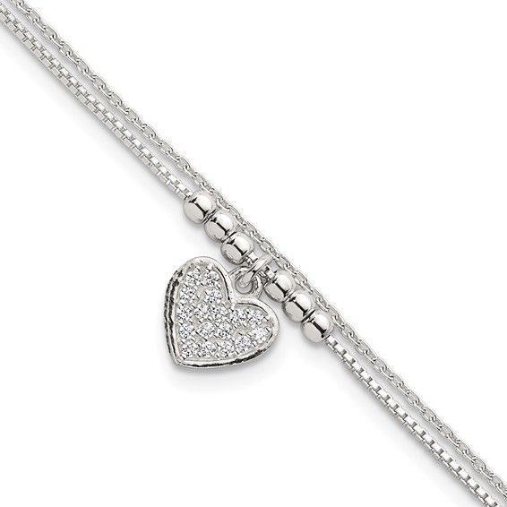 Sterling Heart Bracelet Q006102299
