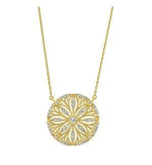 Yellow Sand Dollar Necklace KW06356458