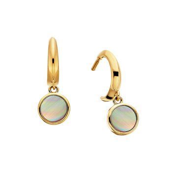 Yellow Mother of Pearl Earrings BER6454025