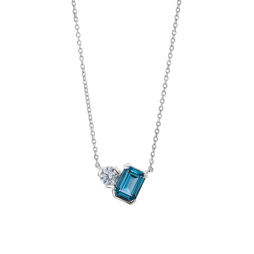 Sterling Topaz Necklace KW02301021