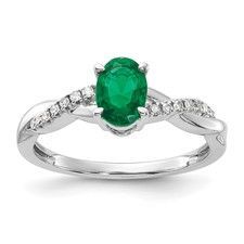 Emerald & Diamond Ring Q00200927
