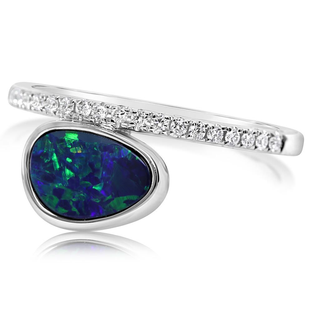Austrian Opal & Diamond Ring FF0200939