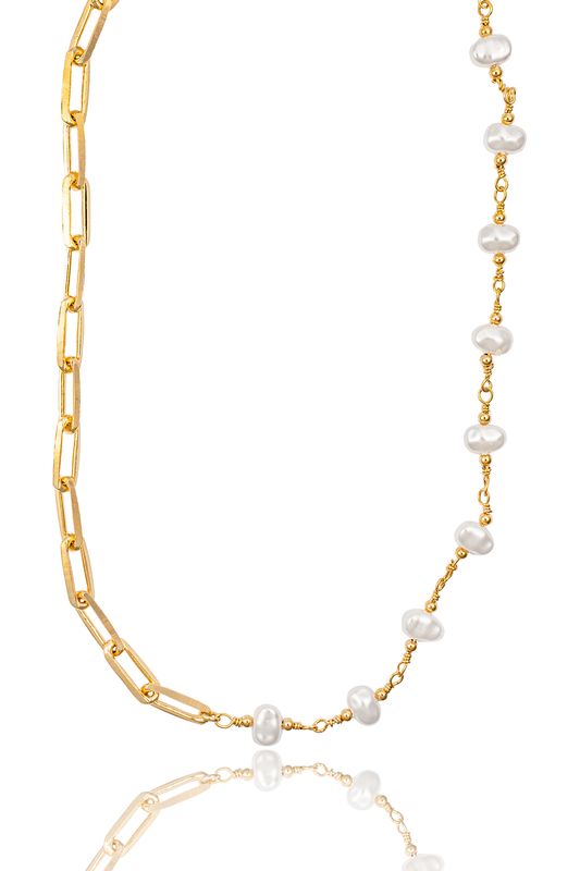 Yellow Pearl Necklace MIA325154