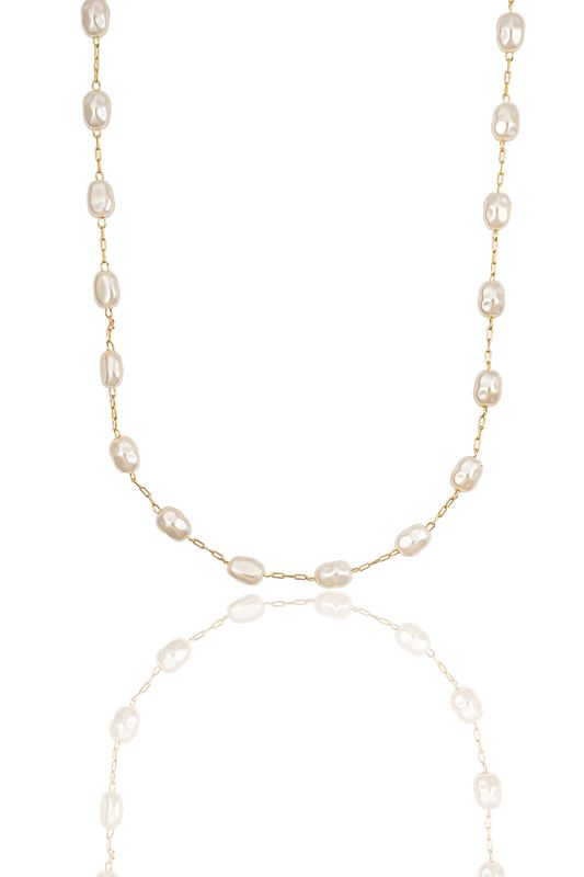 Yellow Pearl Necklace MIA325157