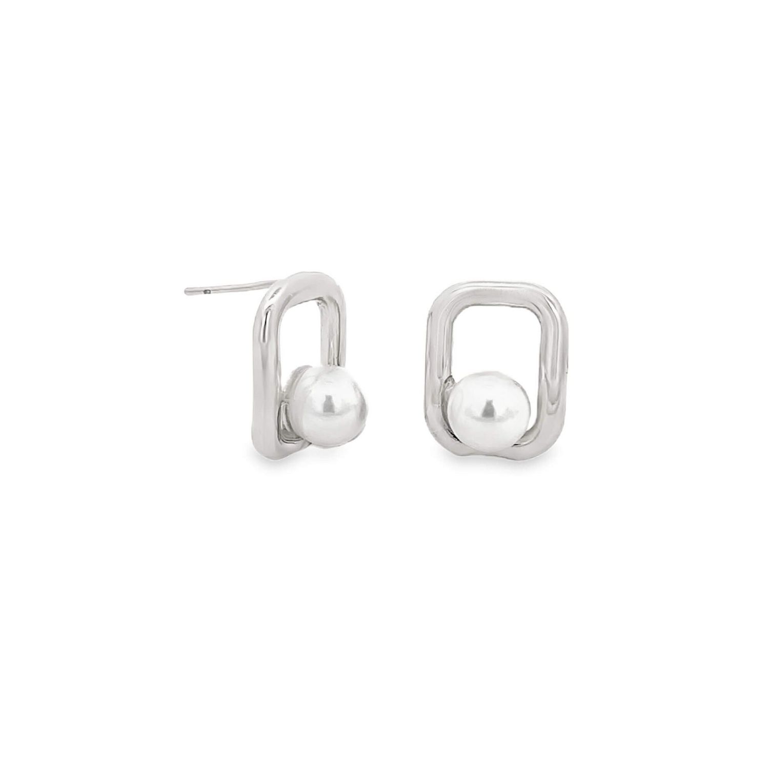 White Pearl Earrings MIA310354
