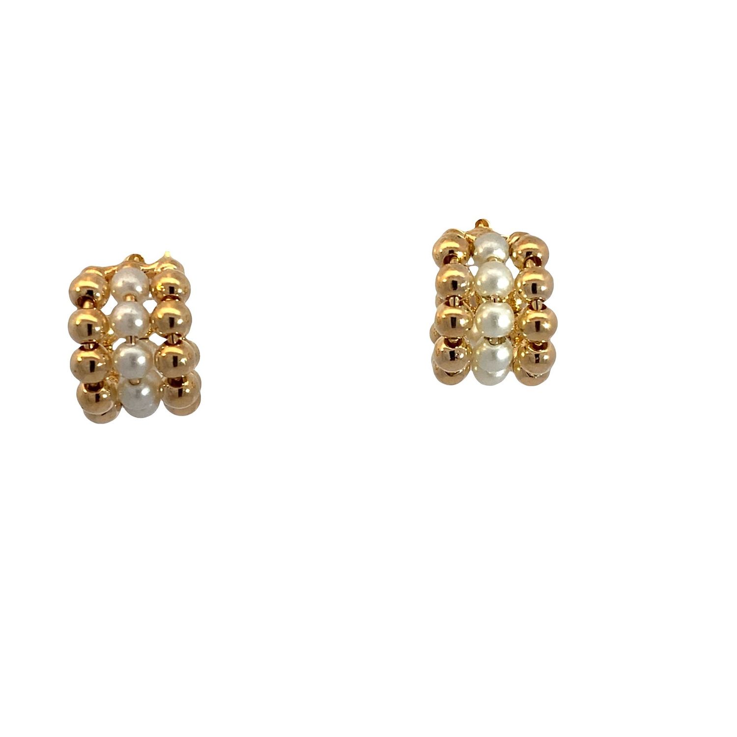 Yellow Pearl Earrings MIA775958