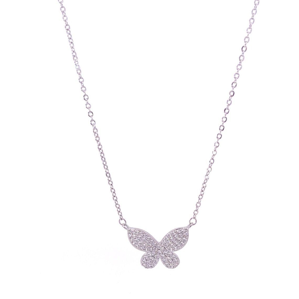 Sterling Butterfly Necklace MIA6356557