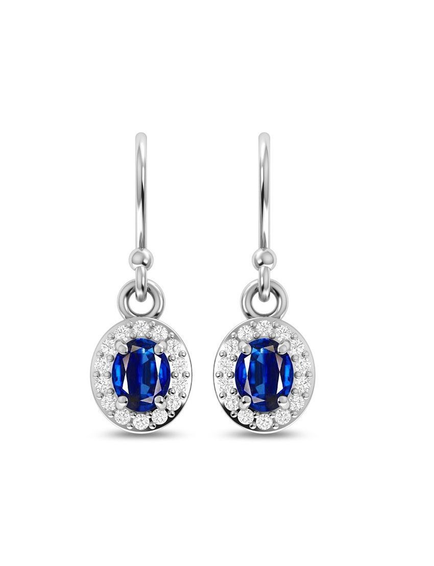Sterling Sapphire Earrings SAN210501