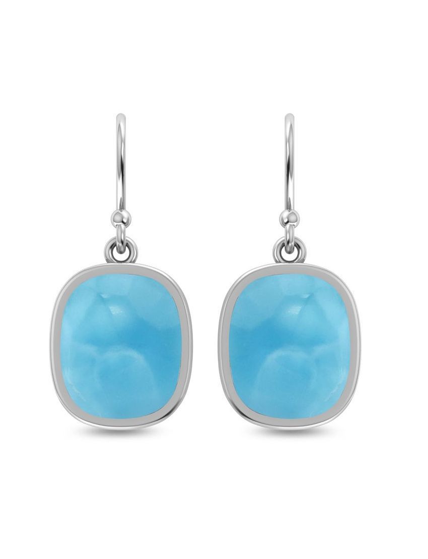 Sterling Larimar Earrings SAN210503