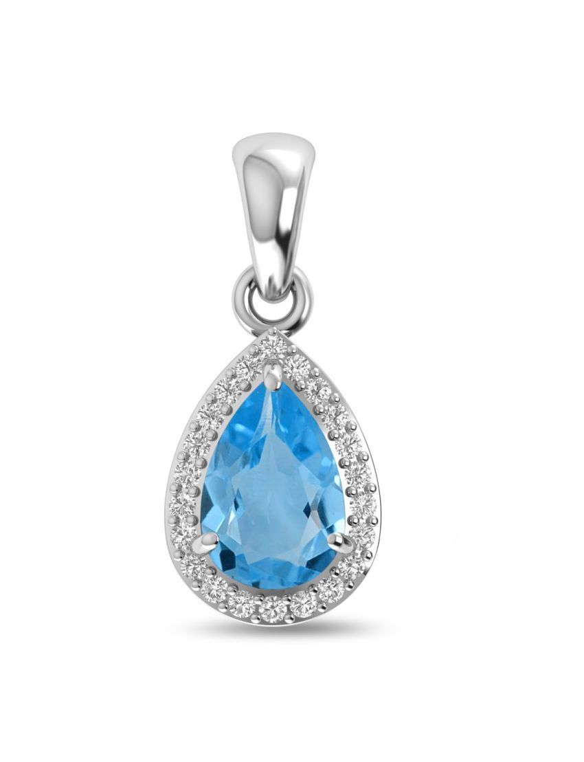 Sterling Blue Topaz Pendant SAN2301060