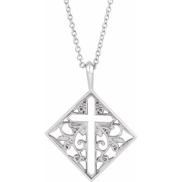 Sterling Cross Pendant X00625864