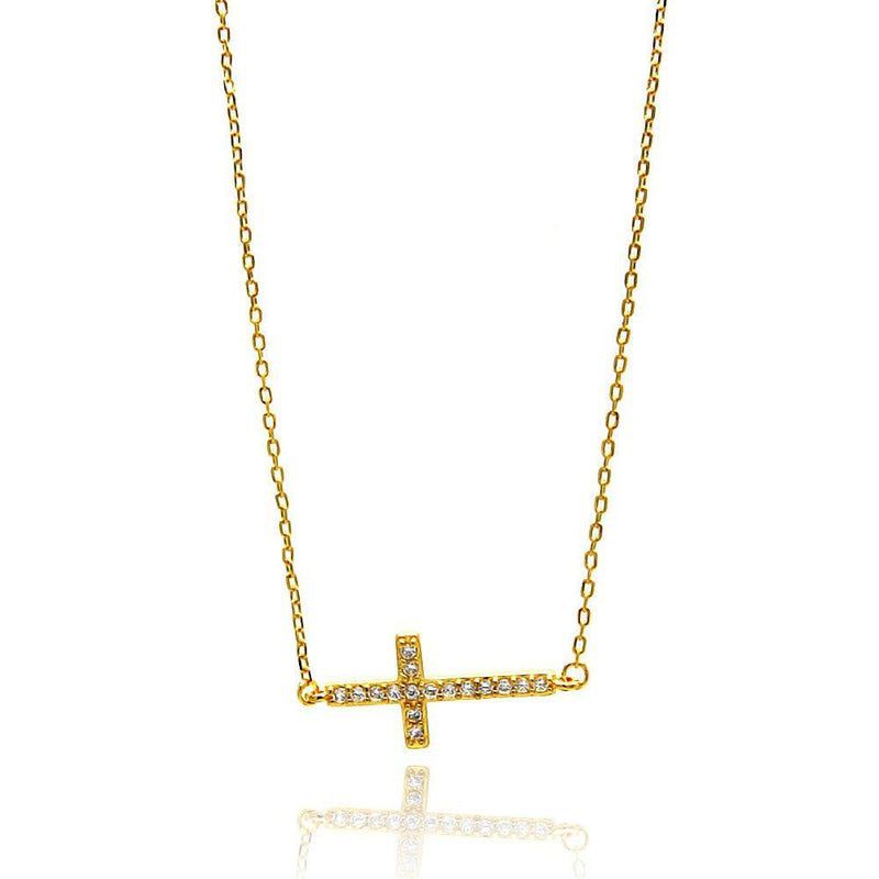 Yellow Cross Necklace SIL6356601