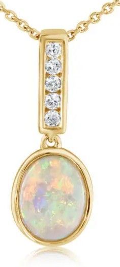 Opal & Diamond Pendant FF02301086