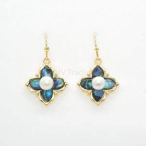 Yellow Abalone Earrings EMV210510
