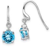 Sterling Blue Topaz Earrings Q00210516