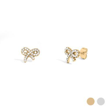 Stainless Bow Earrings WJW804707