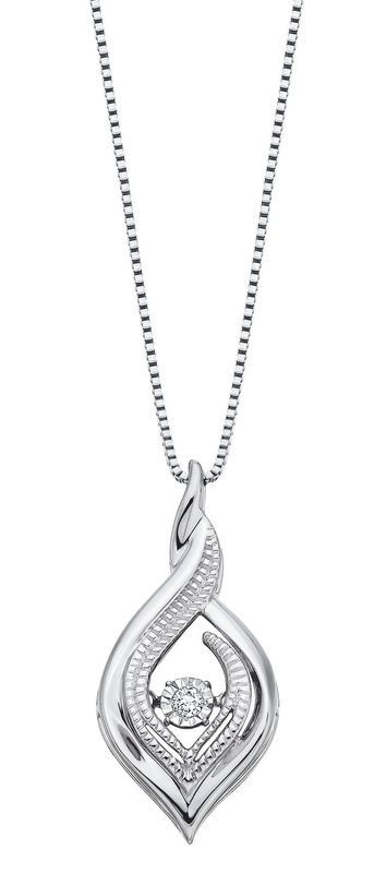 Sterling Floating Diamond Pendant BER1601134