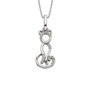 Sterling Cat Pendant BER2301160