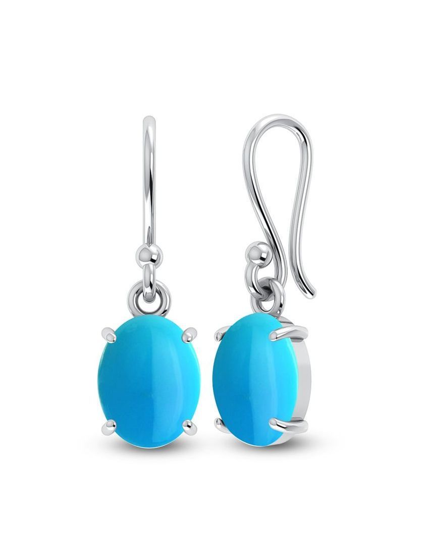 Sterling Turquoise Earrings SAN210553