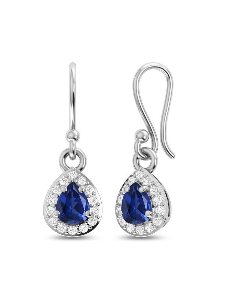 Sterling Sapphire Earrings SAN210551