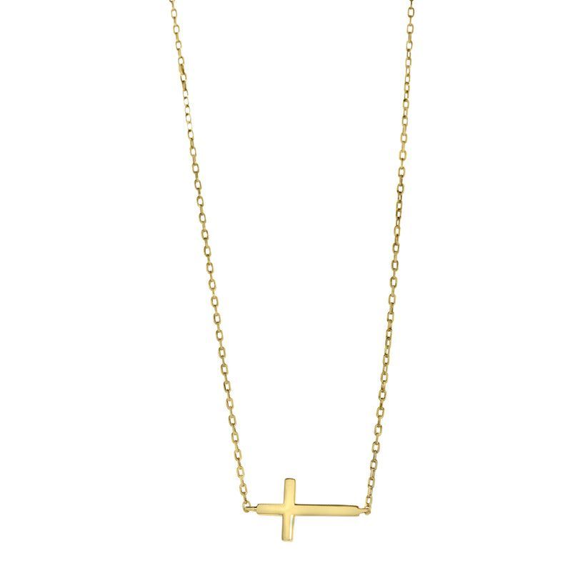 Yellow Cross Necklace KW07721657