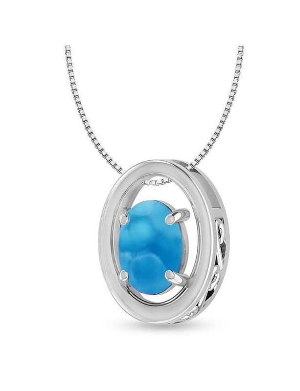 Sterling Larimar Pendant SAN2301152