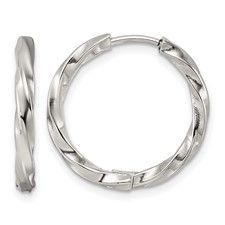 Stainless Hoop Earrings Q00804765