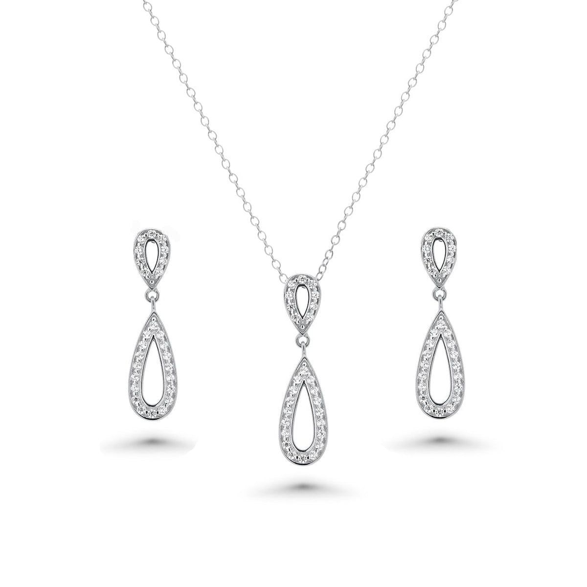 Sterling Pendant & Earring Set SIL6356749