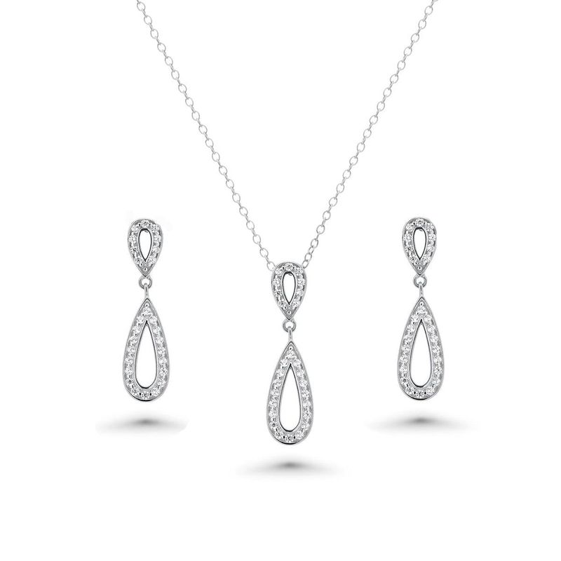 Sterling Pendant & Earring Set SIL6356749